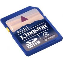 Cartão de Memória SD4/4Gb Secure Digital SDHC Class 4 - Kinsgston