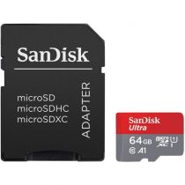 Cartão de Memória 64GB Micro SD Ultra + Adaptador - Sandisk 