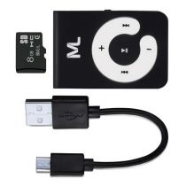 Kit MP3 Player MC300 + Cartão Memória/Cabo Micro SD - Multilaser 