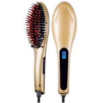 Escova Alisadora Fast Hair Straightener HQT 906 - Dourada