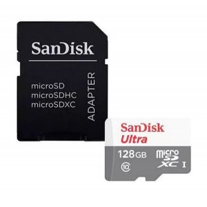 Cartão de Memória Ultra Micro 128GB Adaptador SD - SanDisk