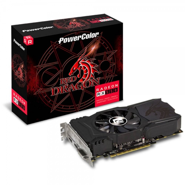 Placa de Vídeo Radeon RX 550 Red Dragon 4GB - Power Color