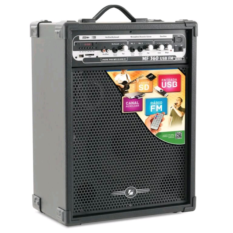 Caixa Amplificada Multiuso MF USB FM - Frahm - TVS, ÁUDIO E HOME