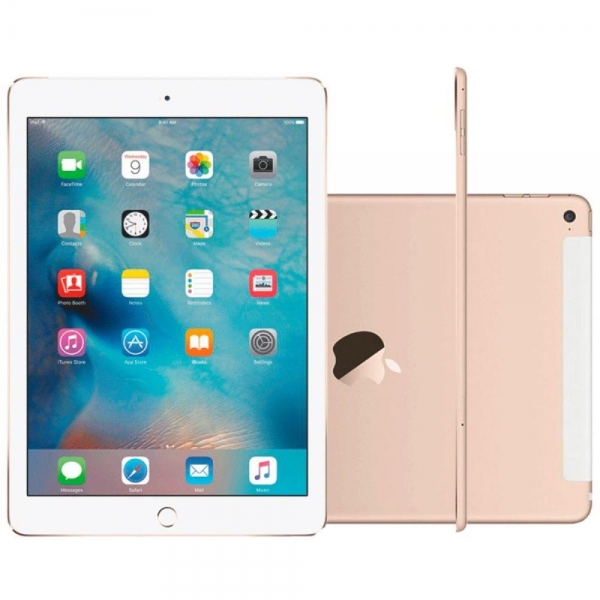 iPad Air 2 Apple 16GB Dourado Tela 9,7 Retina - Proc. M8 Câm. 8MP