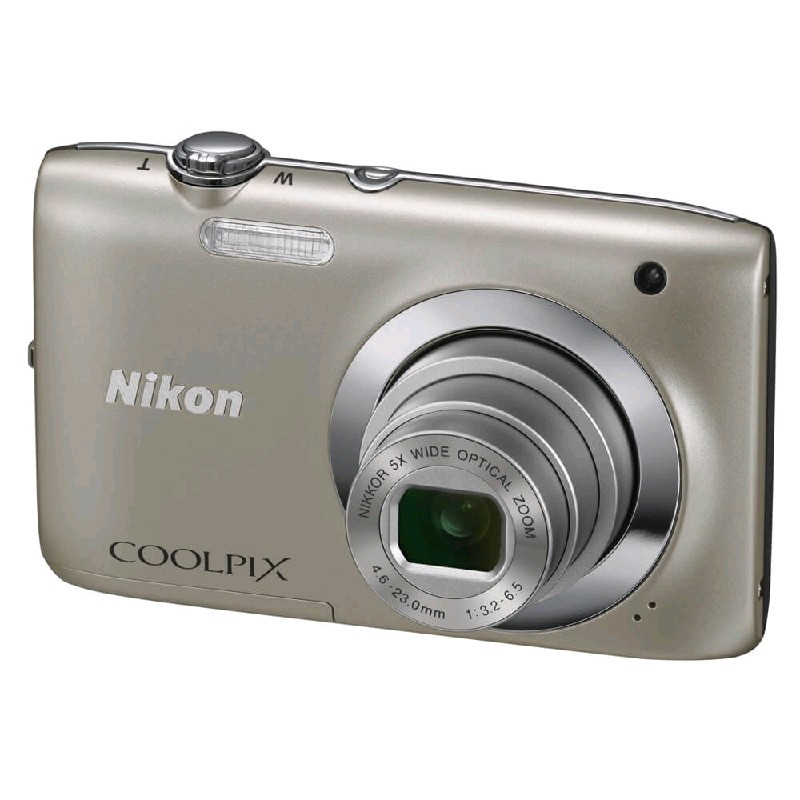 Câmera Digital Nikon Coolpix S2600 14 Megapixels Prata + Cartão de