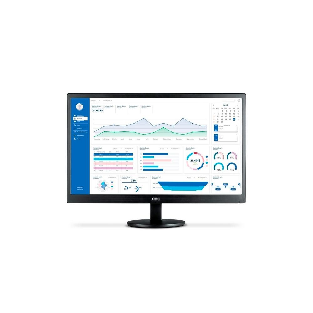 Monitor 21,5'' LED FHD E2270S VGA HDMI - AOC