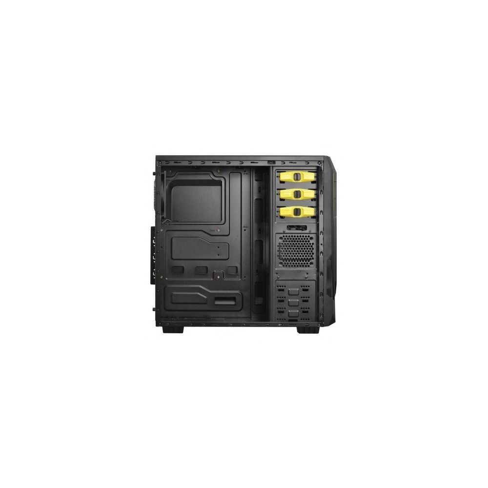 Gabinete Gamer Java Mid Tower Preto/Amarelo - PcYes