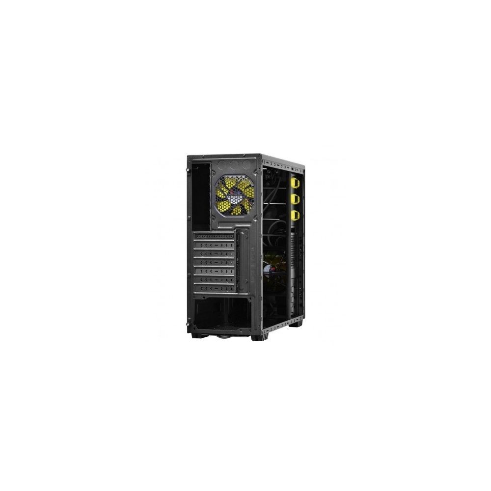 Gabinete Gamer Java Mid Tower Preto/Amarelo - PcYes