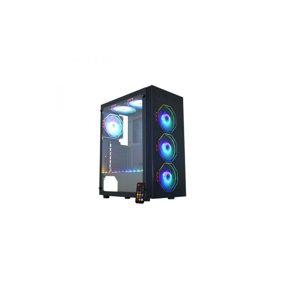 Gabinete Gamer Asgard Polygon Preto com LED CG-02Z5 - K-Mex