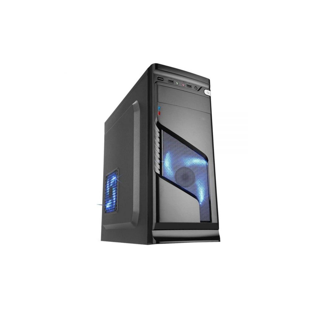 Gabinete ATX CG02R6R Preto com LED Azul - K-Mex