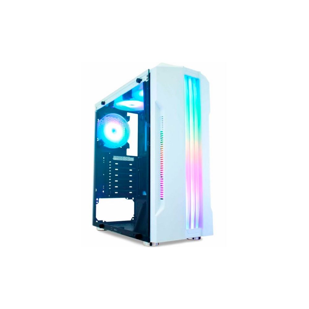 Gabinete Gaming Bifrost White Led RGB CG-04QI - KMex