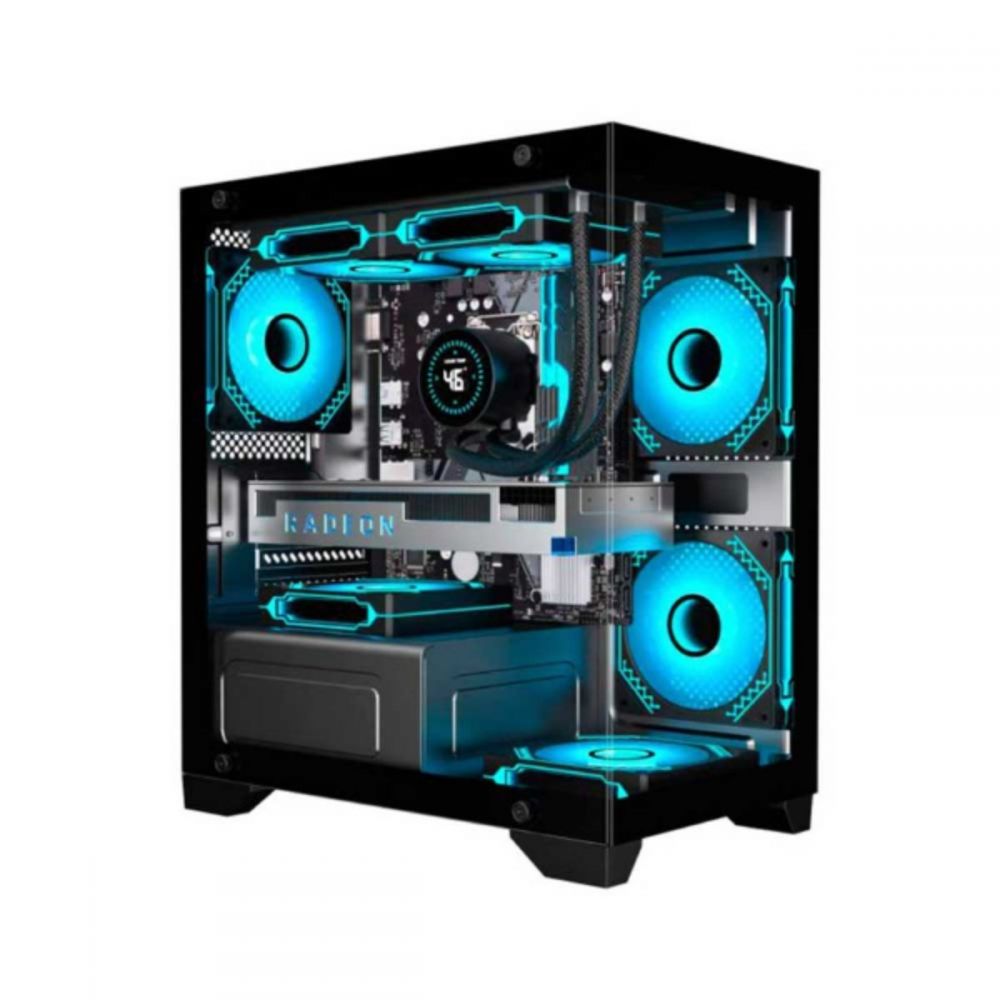 Gabinete Gamer Aquário CG-01F9 Micro Poseidon - K-MEX