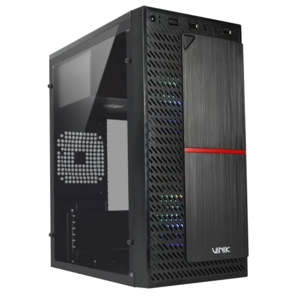 Gabinete Gamer Plate Lateral Acrílico c/ 2 fans - VINIK