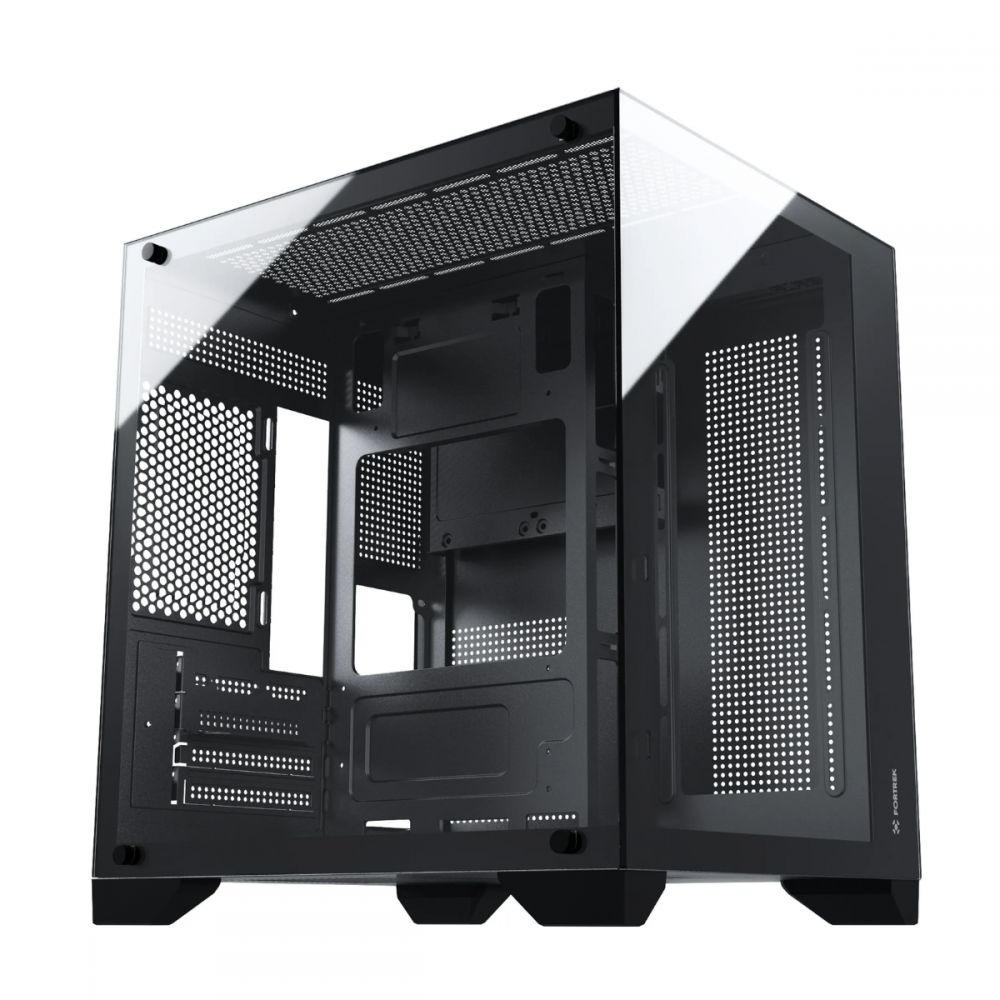Gabinete Gamer Clarity Preto Lateral Vidro - Fortrek