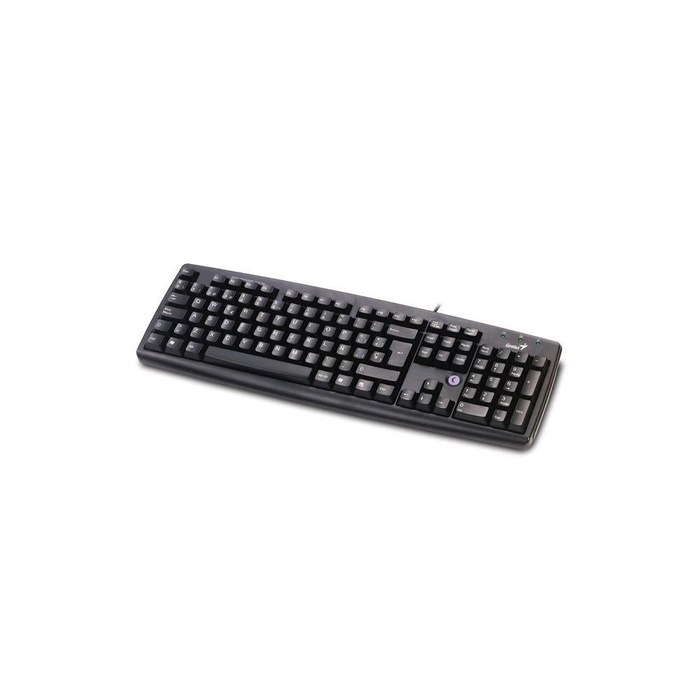 Teclado com Fio Slender Mod.KB-06XE PS/2 USB Preto - Genius
