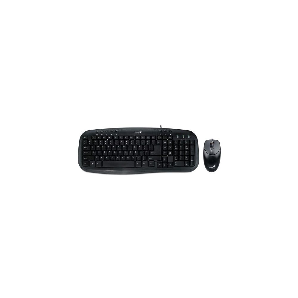 Kit Teclado e Mouse KM-200 USB Multimídia Preto - Genius