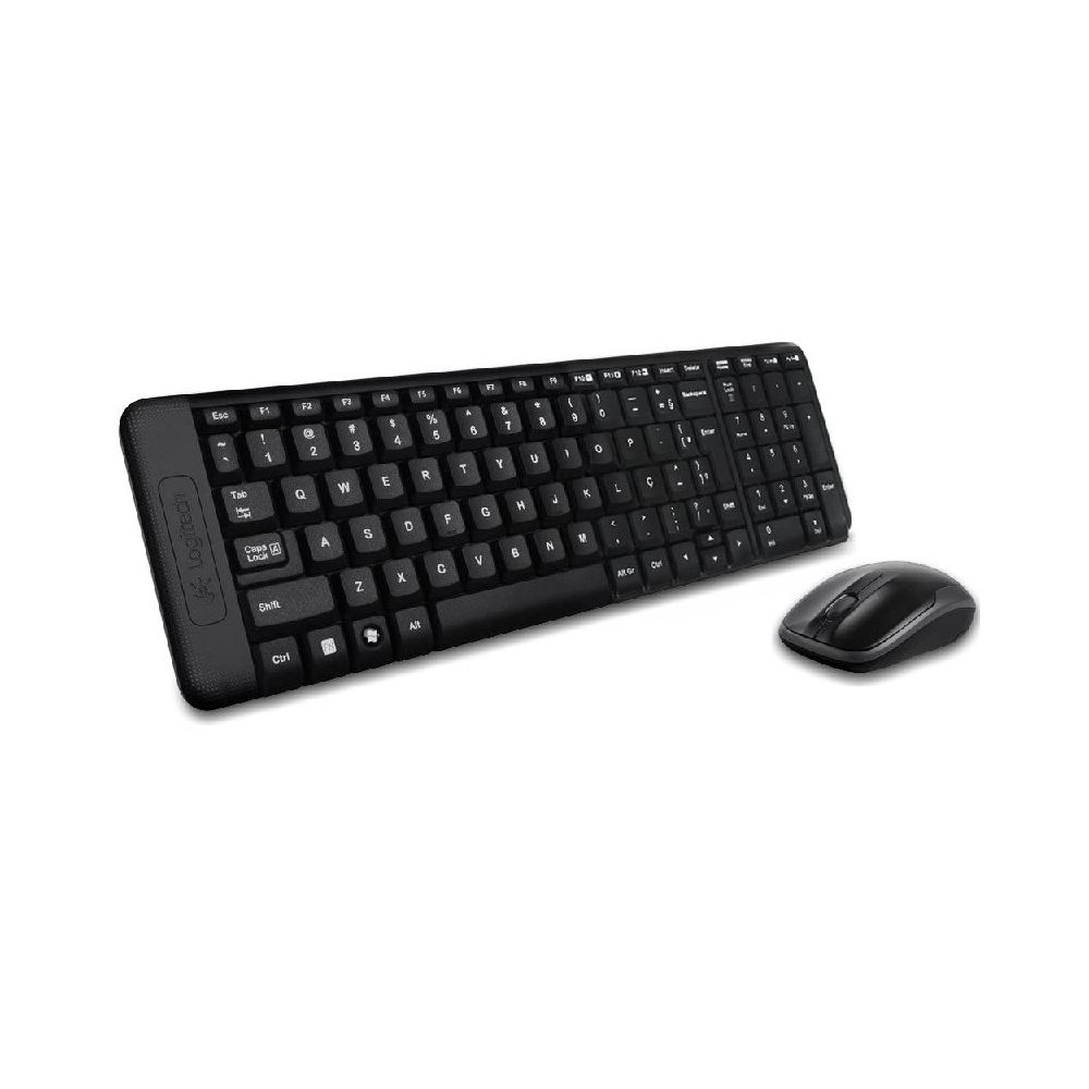 Kit Teclado e Mouse Sem Fio MK220 Preto USB - Logitech