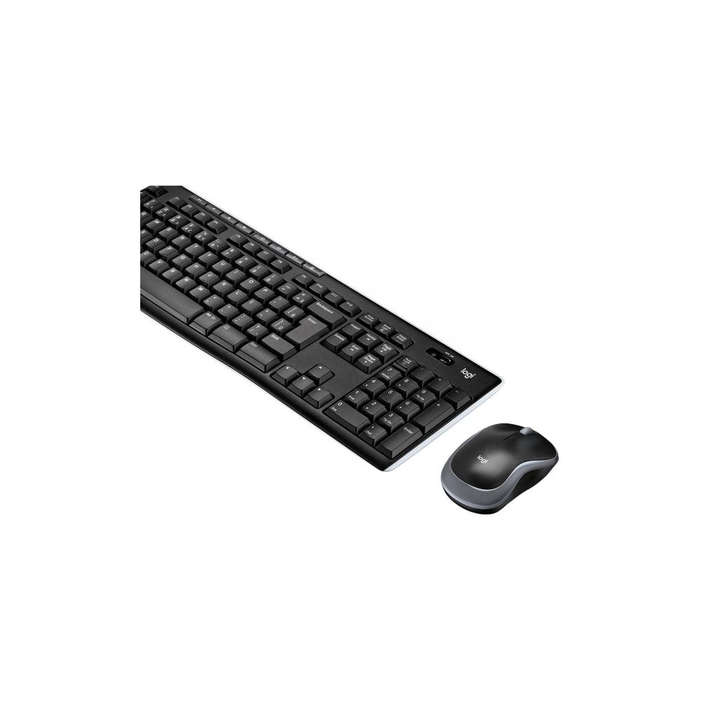 Kit Teclado e Mouse sem Fio MK270 Preto USB - Logitech