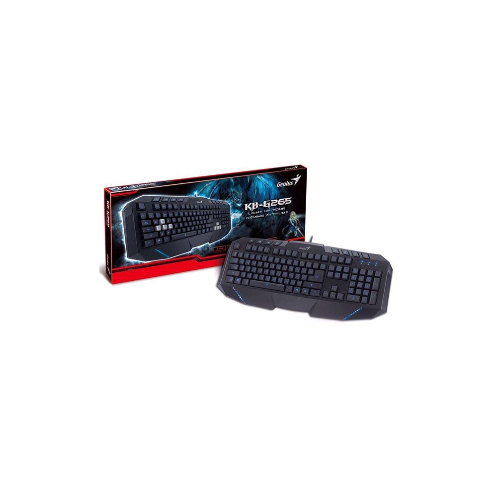 Teclado GX Gaming 31310056110 KB-G265 LED AZUL USB - Genius