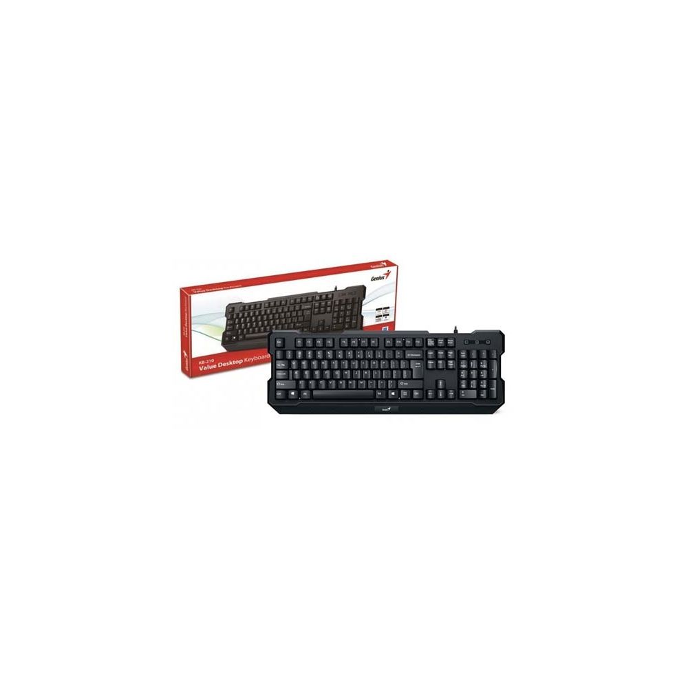 Teclado Genius 31310473112 KB-210 USB Preto