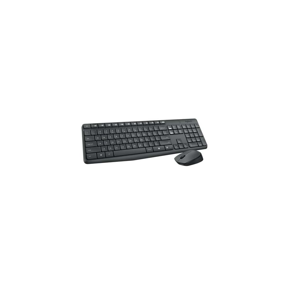 Kit Teclado e Mouse Sem Fio MK235 Cinza ABNT2 - Logitech