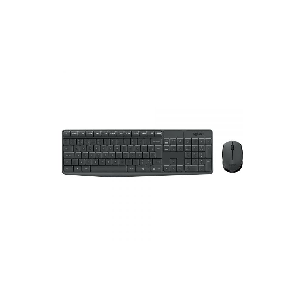 Kit Teclado e Mouse Sem Fio MK235 Cinza ABNT2 - Logitech