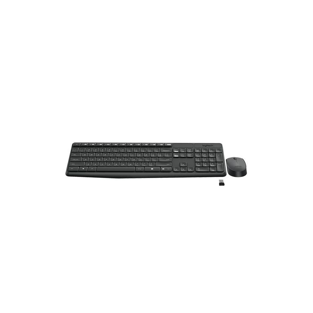 Kit Teclado e Mouse Sem Fio MK235 Cinza ABNT2 - Logitech