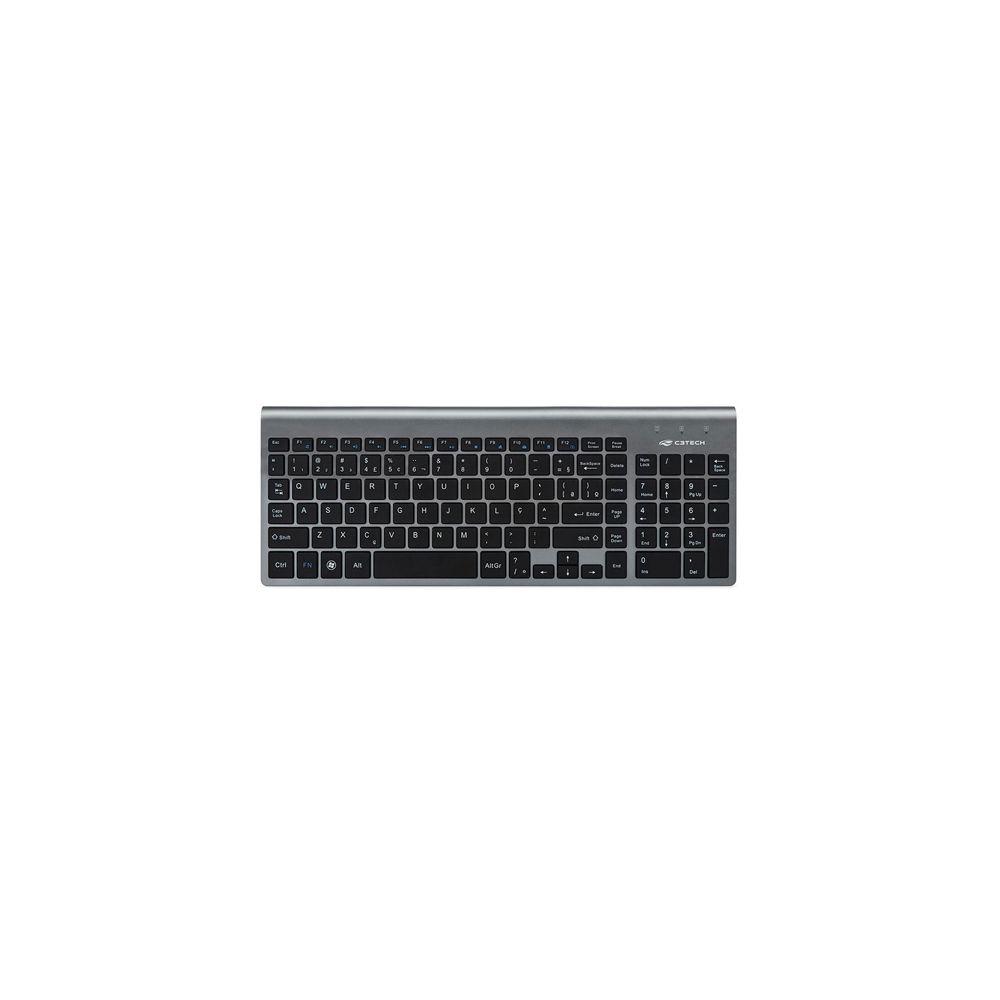 Kit Teclado + Mouse Sem Fio, K-W510SBK, Preto - C3 Tech 