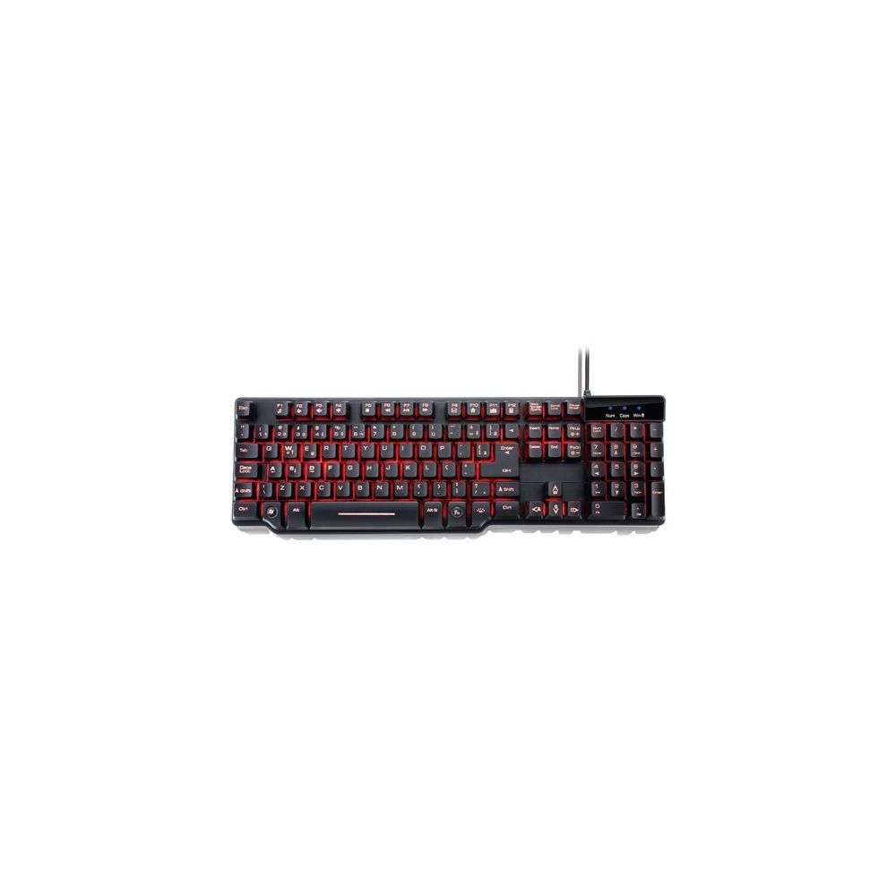 Teclado Semi Mecânico Gamer Warrior LED TC196 - Multilaser