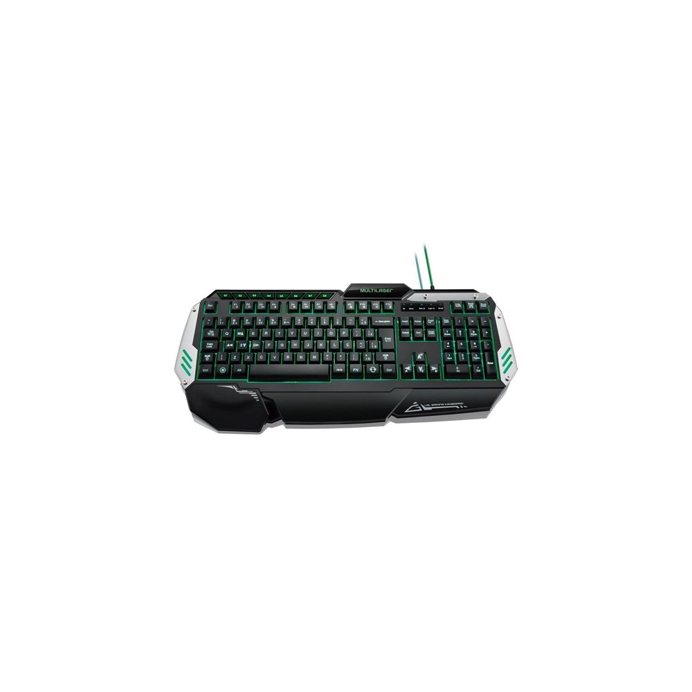Teclado Gamer Warrior Semi Mecânico ABNT2 LED - Multilaser