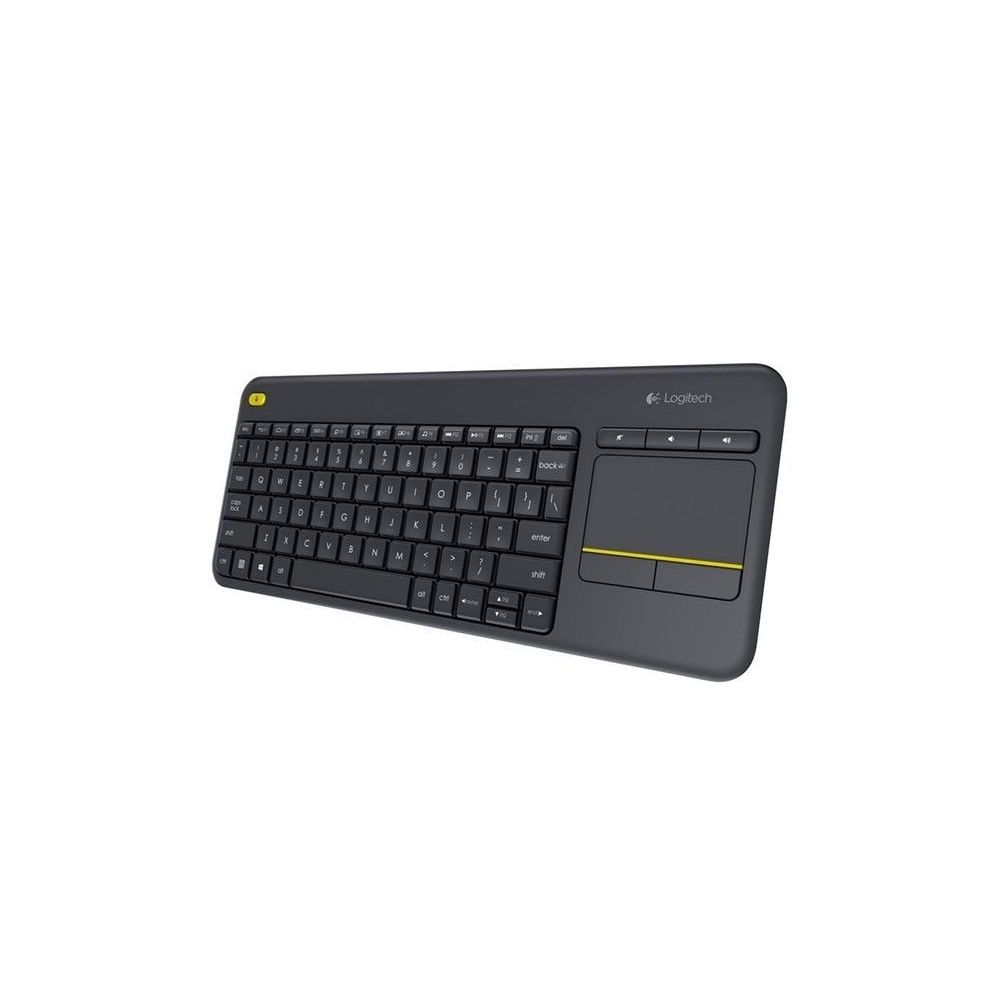 Teclado Sem Fio c/ Touchpad K400 Plus Preto ABNT2 - Logitech