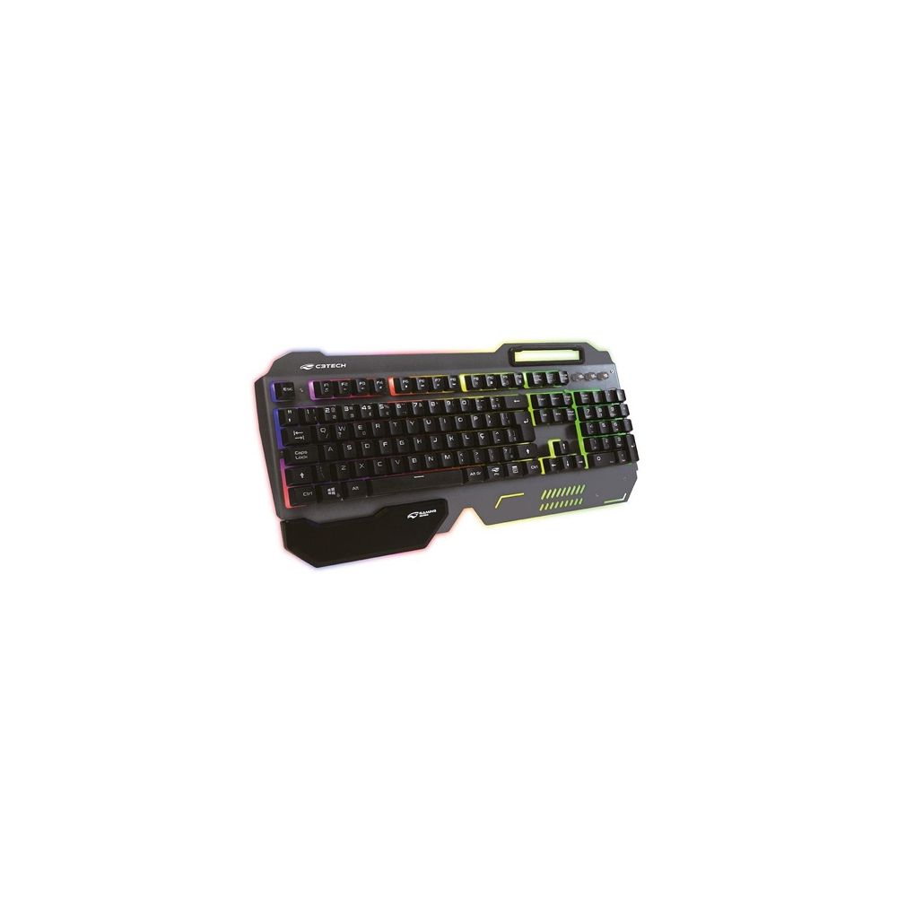 Teclado Gamer KG-200BK, Preto, USB - C3 Tech 