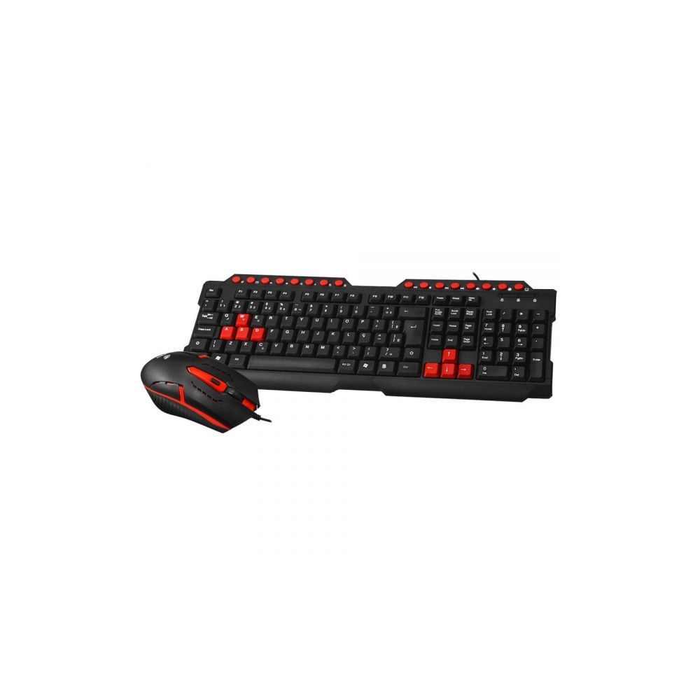 Kit Teclado + Mouse Gamer GK-20BK Preto USB - C3Tech 