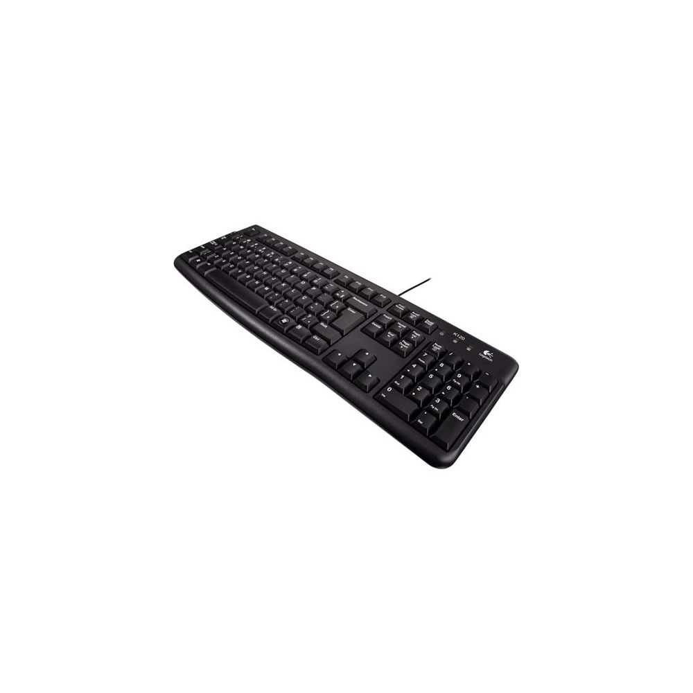 Teclado com Fio K120 Preto USB ABNT2 - Logitech 