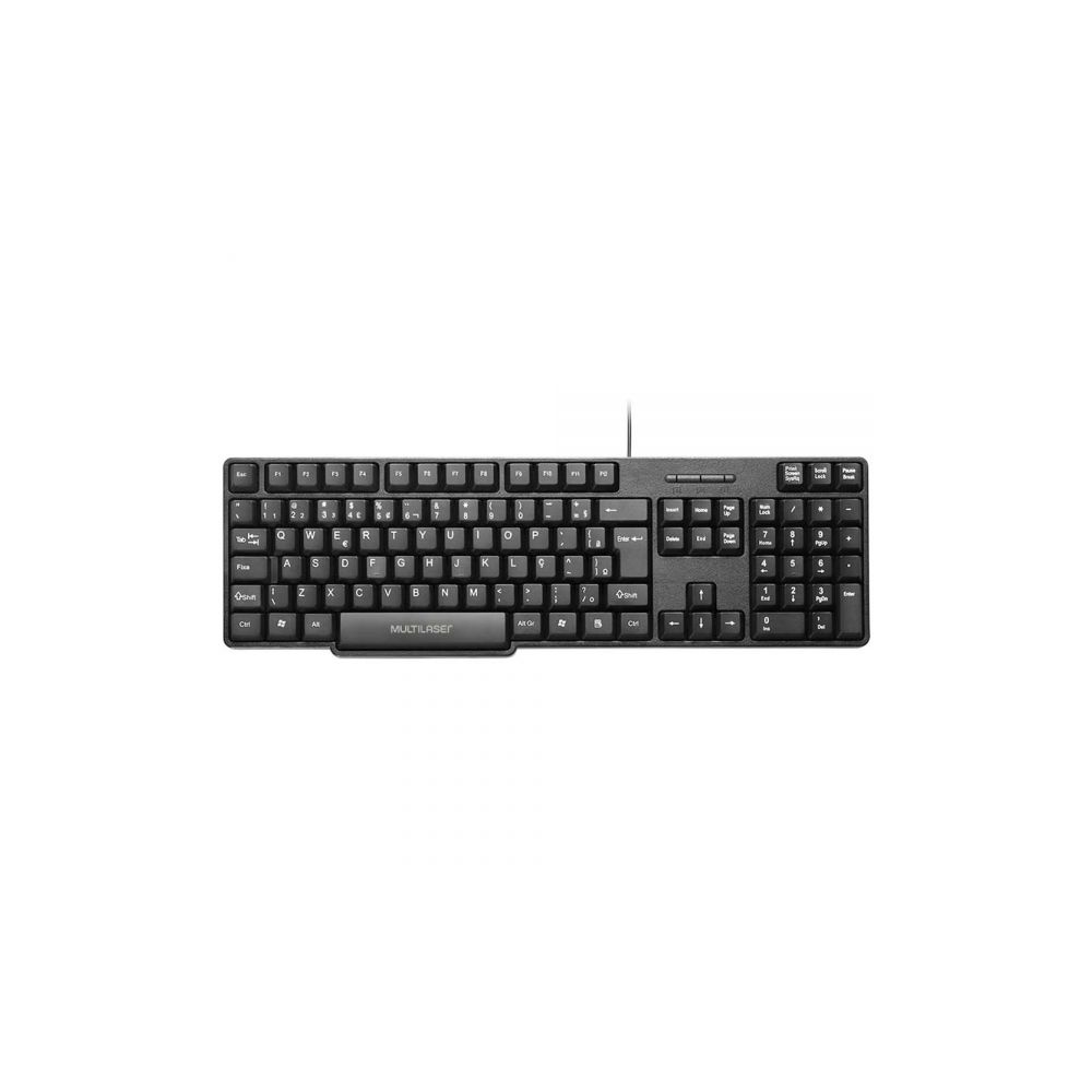 Teclado Slim Standard PS2 Preto TC225 - Multilaser