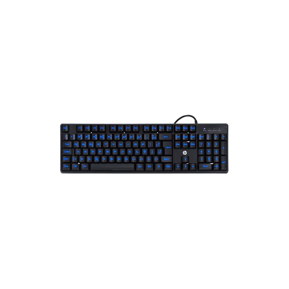 Teclado Gamer K300 USB ABNT2 LED Azul 4QM95AA#UUF - HP