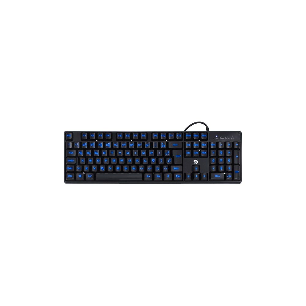 Teclado Gamer K300 USB ABNT2 LED Azul 4QM95AA#UUF - HP