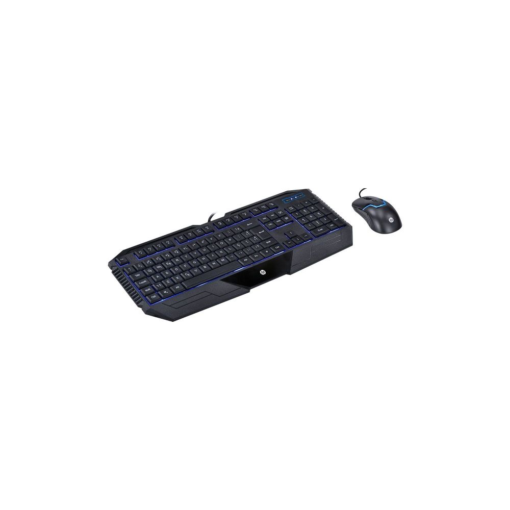 Kit Teclado e Mouse Gamer GK1100 Preto USB - HP 