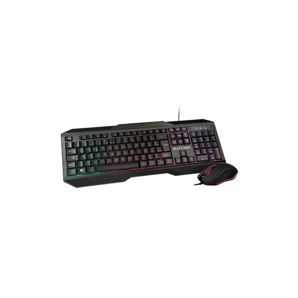 Kit Teclado e Mouse Gamer TC239 2400 DPI LED - Multilaser 