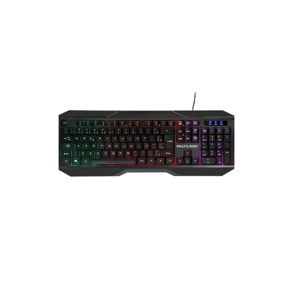 Kit Teclado e Mouse Gamer TC239 2400 DPI LED - Multilaser 