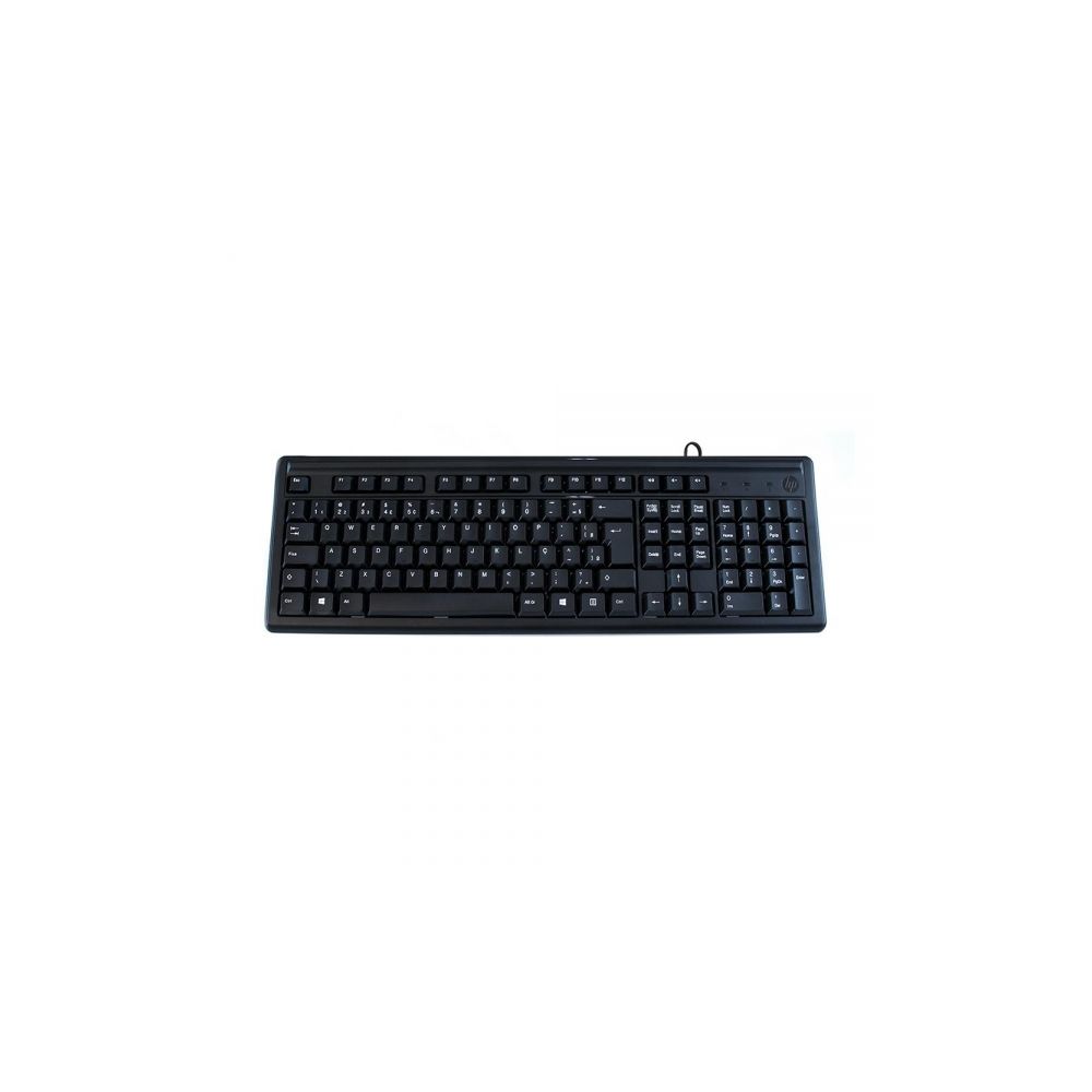 Teclado 100, ABNT2, 2UN30AAAC4, Preto, USB - HP 