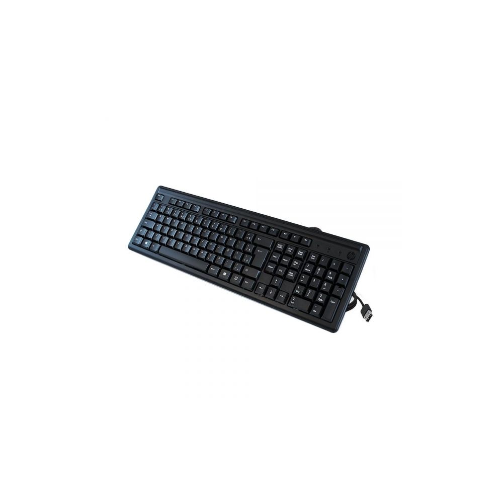 Teclado 100, ABNT2, 2UN30AAAC4, Preto, USB - HP 