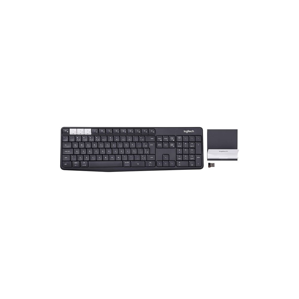 Teclado S/ Fio Multi-Dipositivo K375S USB Grafite - Logitech