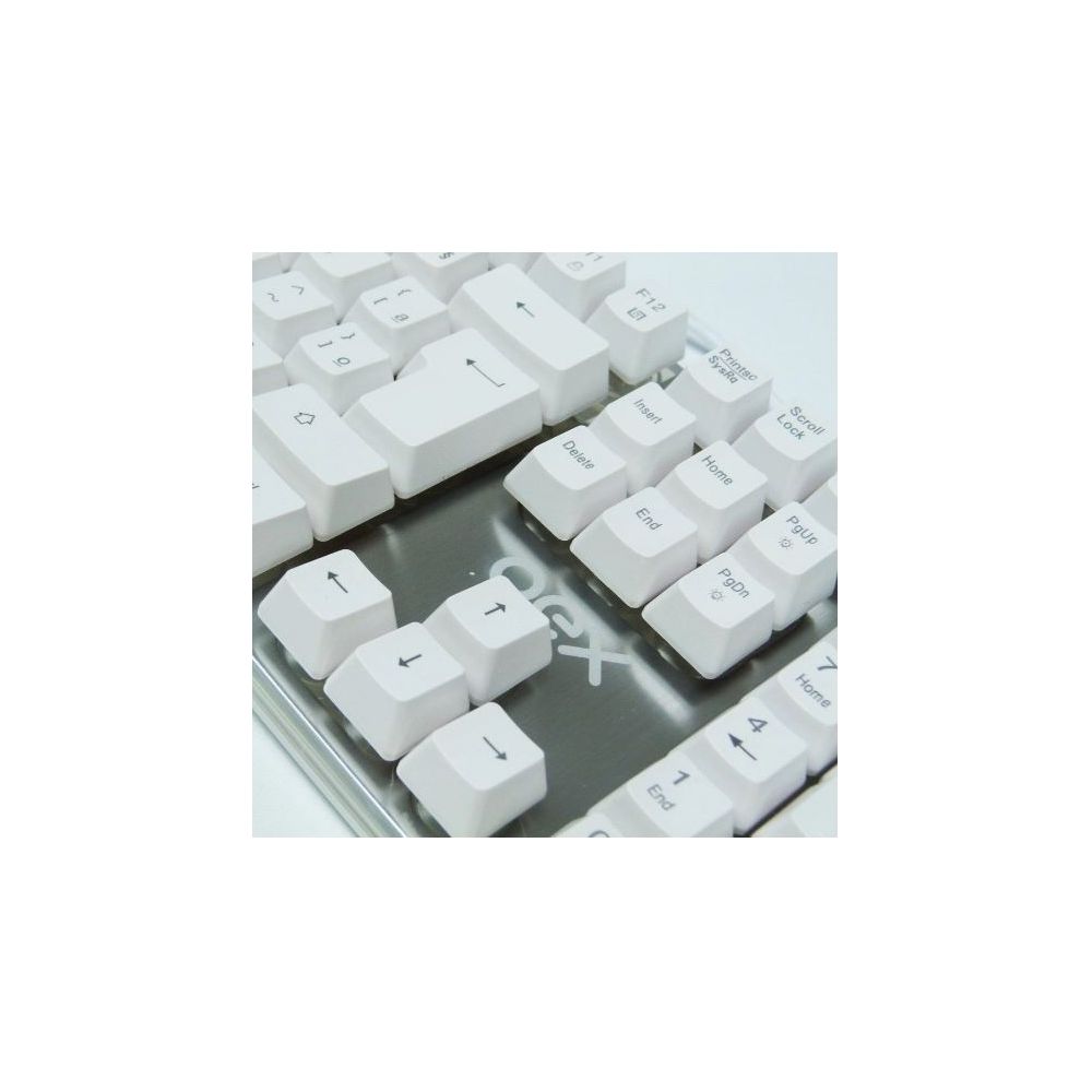 Teclado Prismatic Branco TC205 USB Com Led Gamer - OEX
