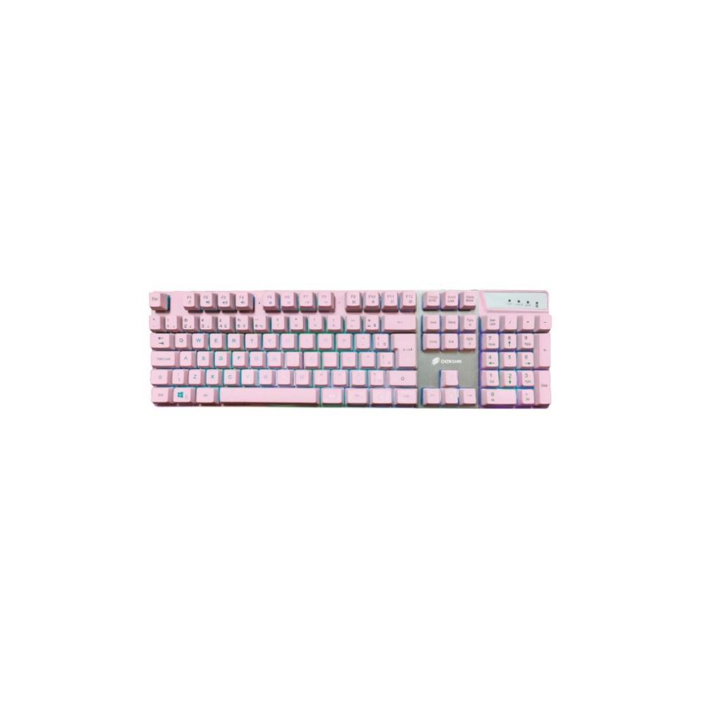 Teclado Gamer Pink Prismatic TC205 Rosa - Oex