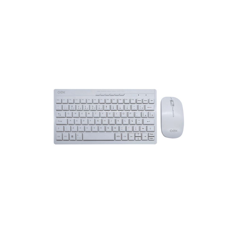 Kit Teclado e Mouse sem Fio Branco TM403 - Winter