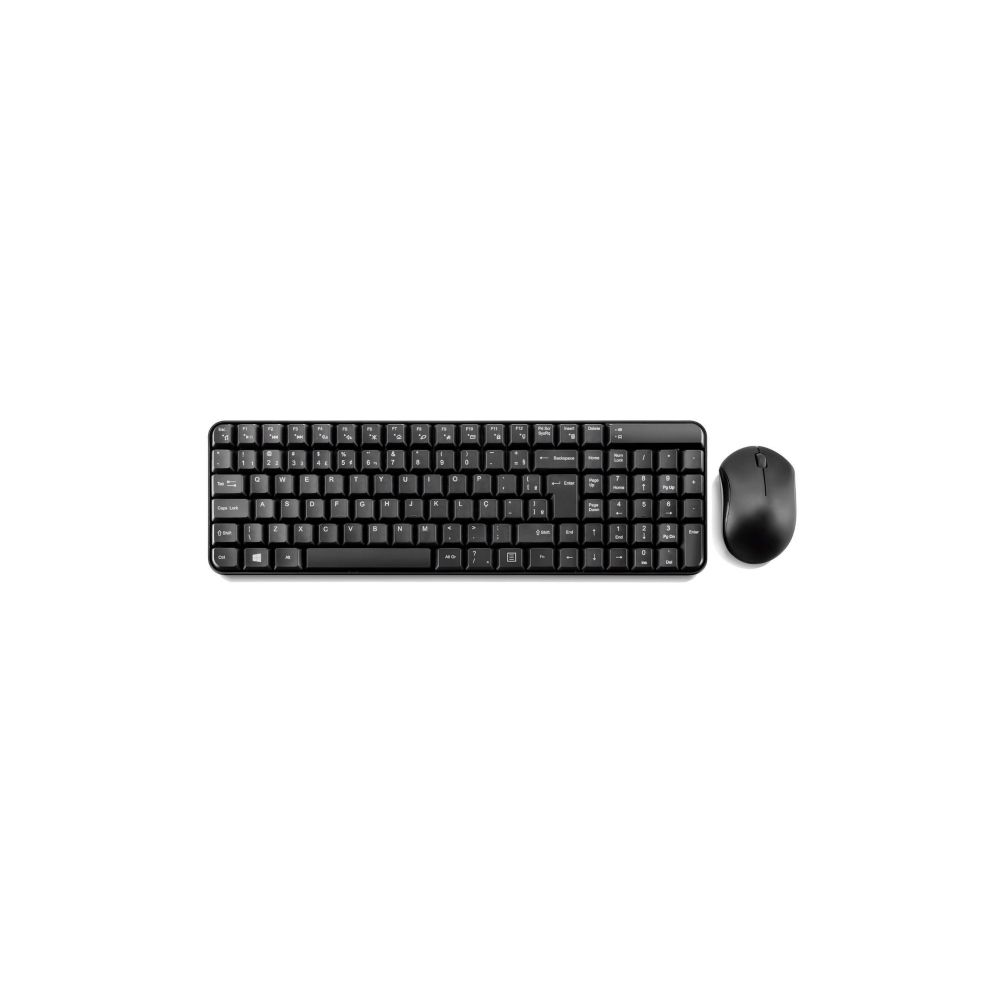 Kit Teclado e Mouse sem Fio Preto - Multilaser