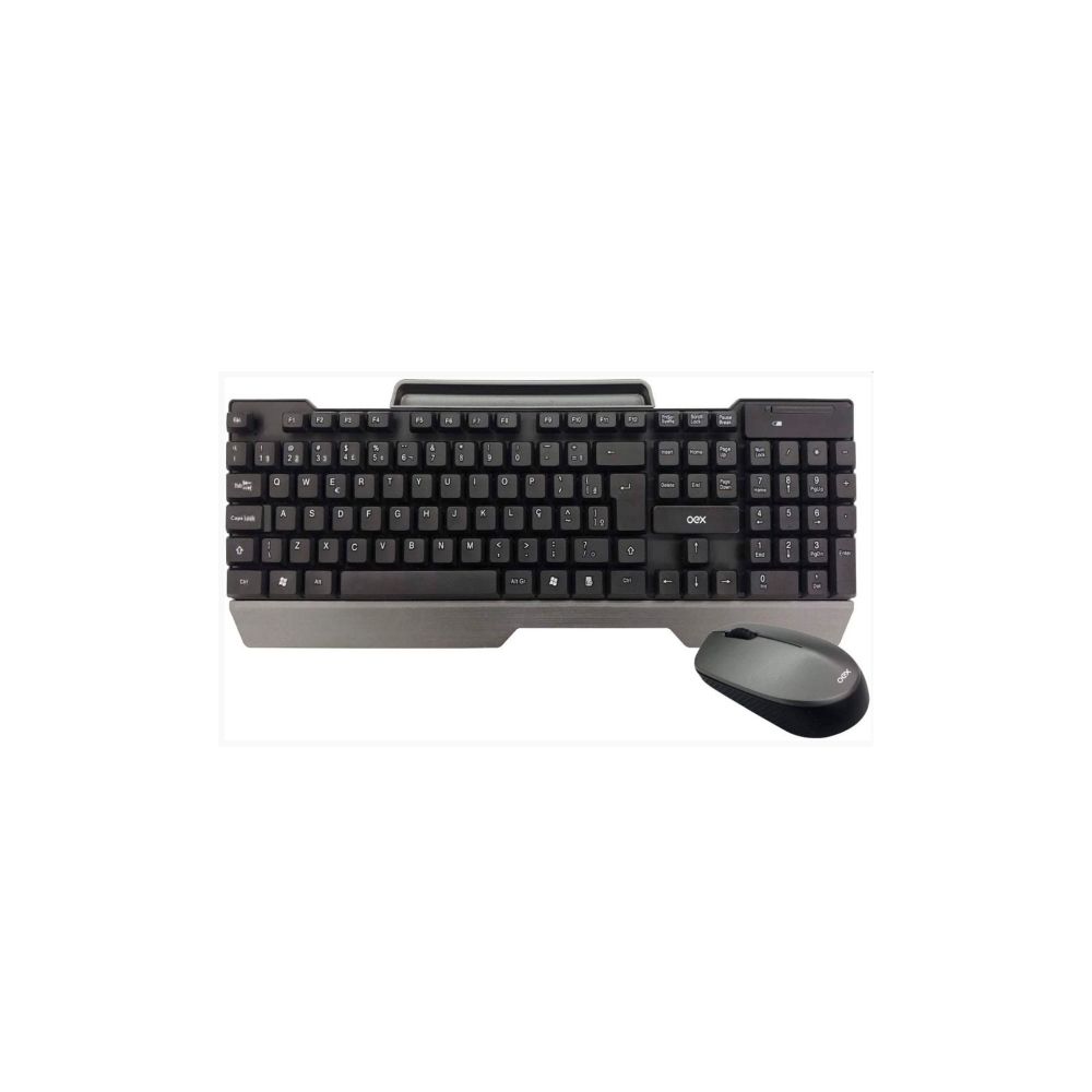 Kit Teclado e Mouse sem Fio Office TM406 Preto - Oex
