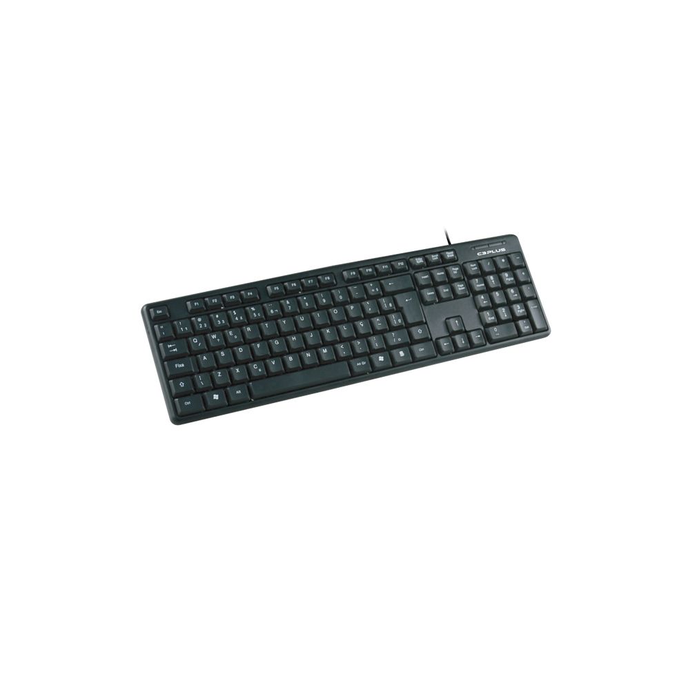 Teclado USB Padrão KB-15BK Preto - C3Tech