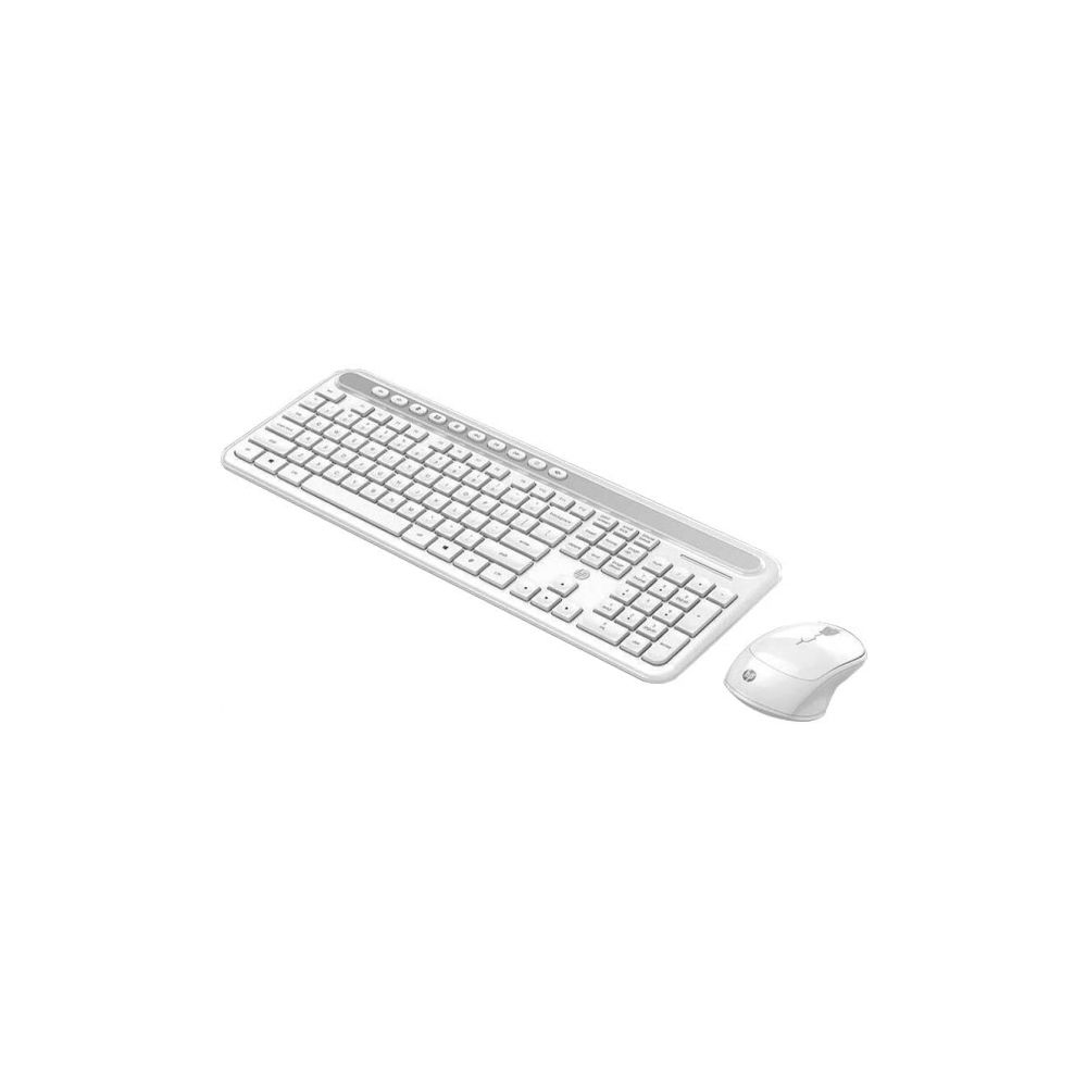 Kit Teclado e Mouse Wireless CS500 Branco - HP